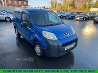 Peugeot Bipper 1.3 HDi S Panel Van 3dr Diesel Manual FWD L1 H1 (119 g/km, 75 bhp) in Down