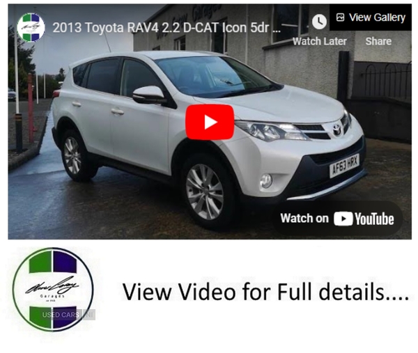 Toyota RAV4 DIESEL ESTATE in Tyrone