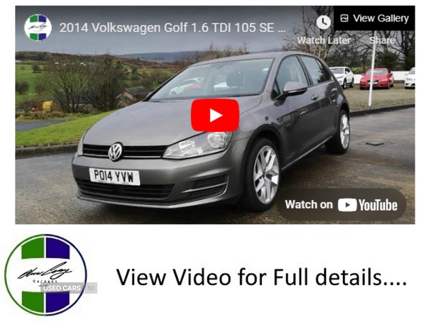 Volkswagen Golf DIESEL HATCHBACK in Tyrone