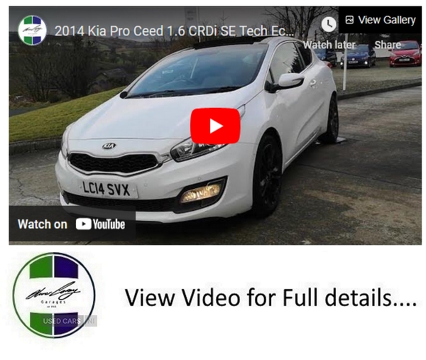 Kia Pro Ceed DIESEL HATCHBACK in Tyrone