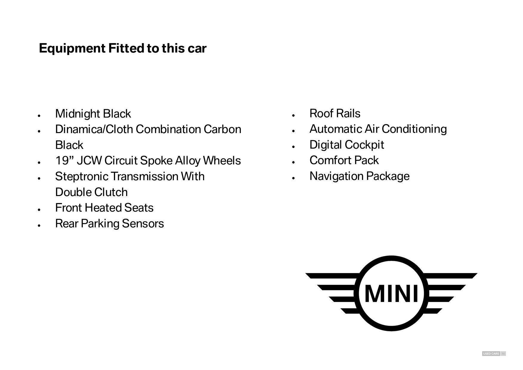 Sep 2021 MINI Clubman 1.5 Cooper Shadow Edition 6dr Auto