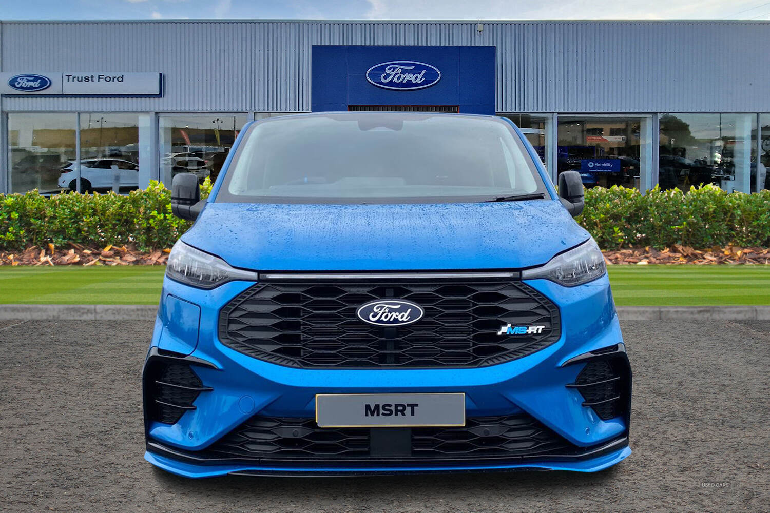 Ford E-TRANSIT CUSTOM 320 MSRT AUTO L1 SWB Double Cab In Van 65kWh 160kw 218PS BEV RWD Low Roof, LIFTGATE REAR CARGO DOOR, TOW BAR