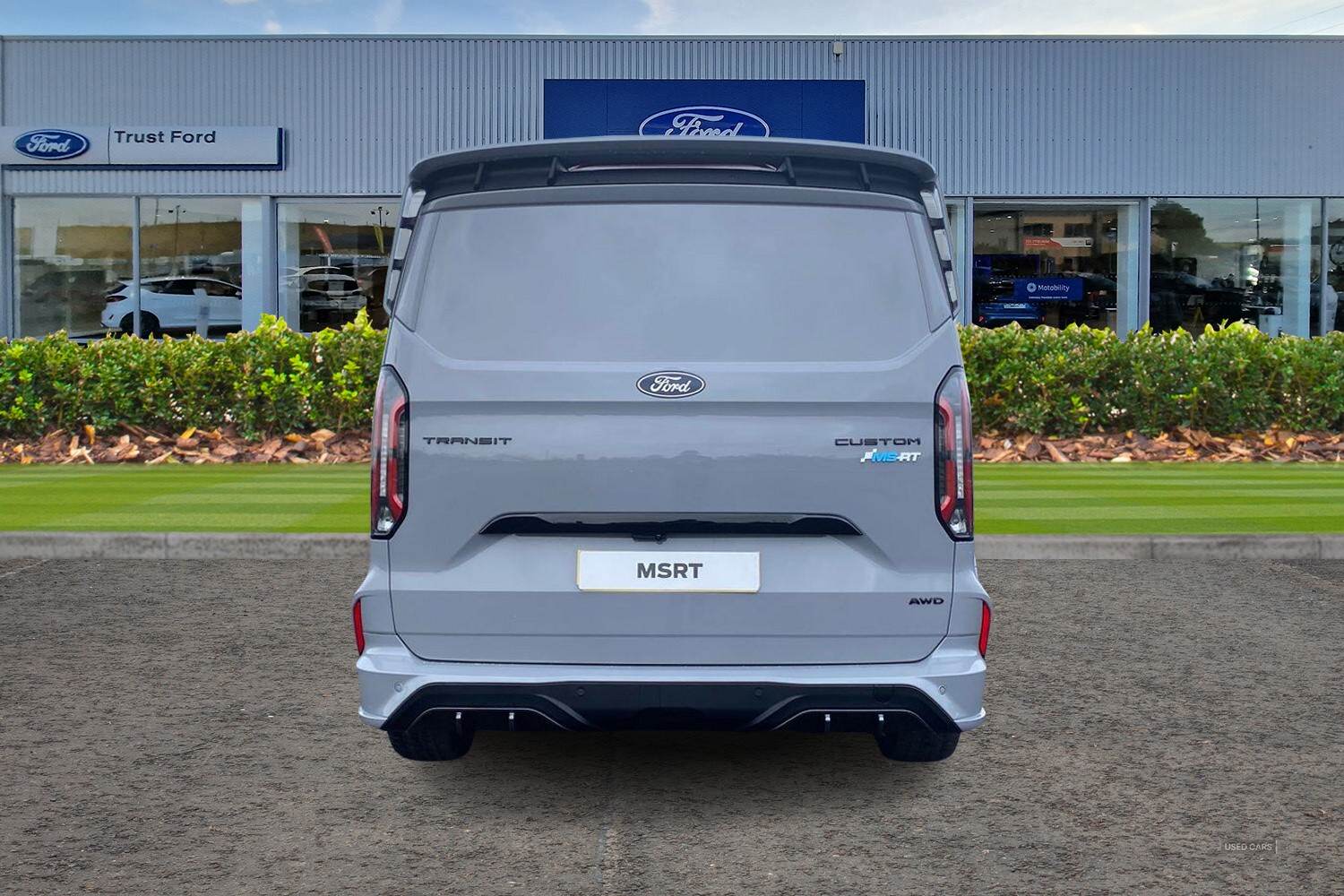 Ford E-TRANSIT CUSTOM 320 MSRT AUTO L1 SWB Double Cab In Van 65kWh 160kw 218PS BEV RWD Low Roof, LIFTGATE REAR CARGO DOOR, TOW BAR