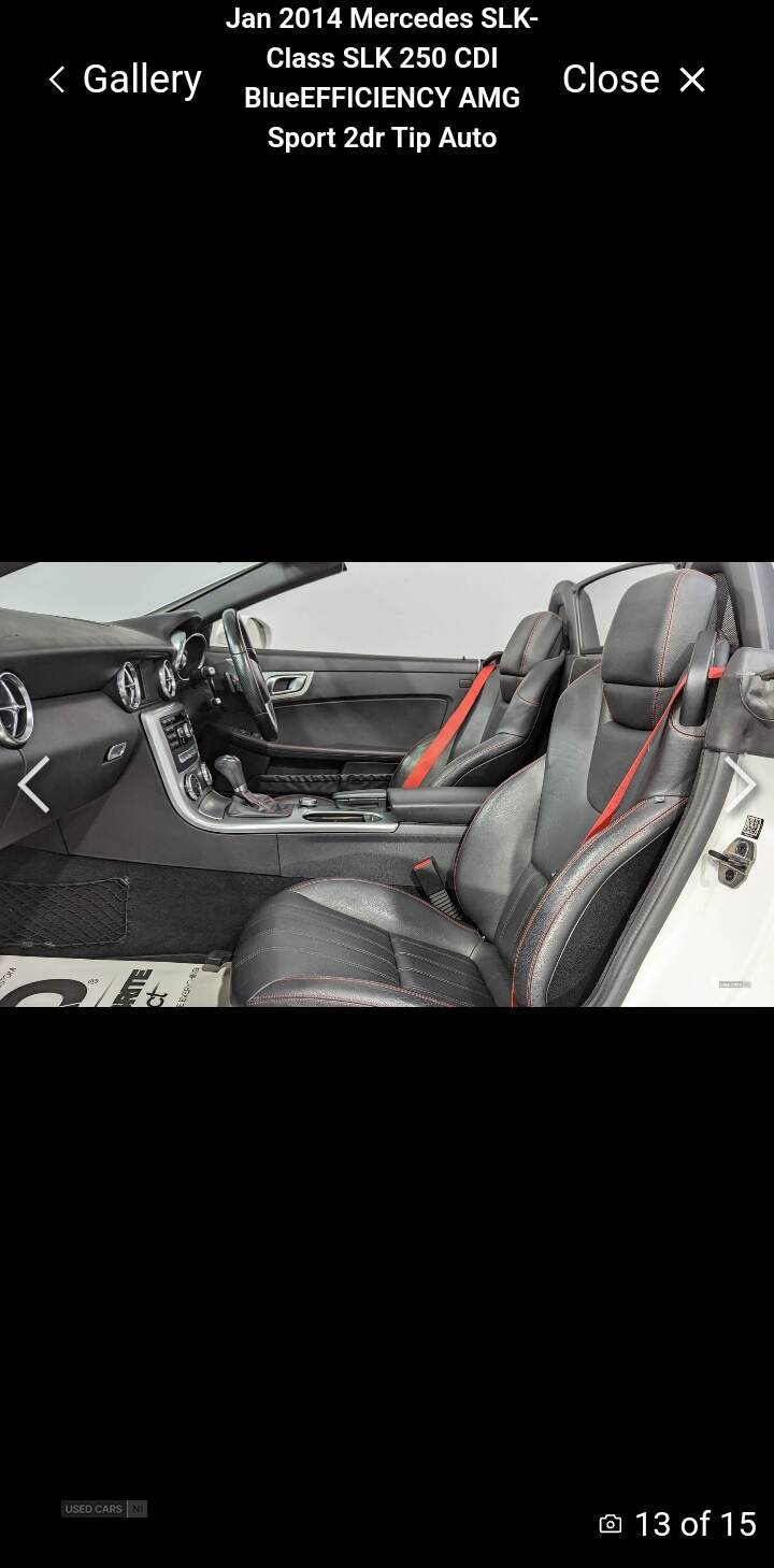 Jan 2014 Mercedes SLK-Class SLK 250 CDI BlueEFFICIENCY AMG Sport 2dr Tip Auto
