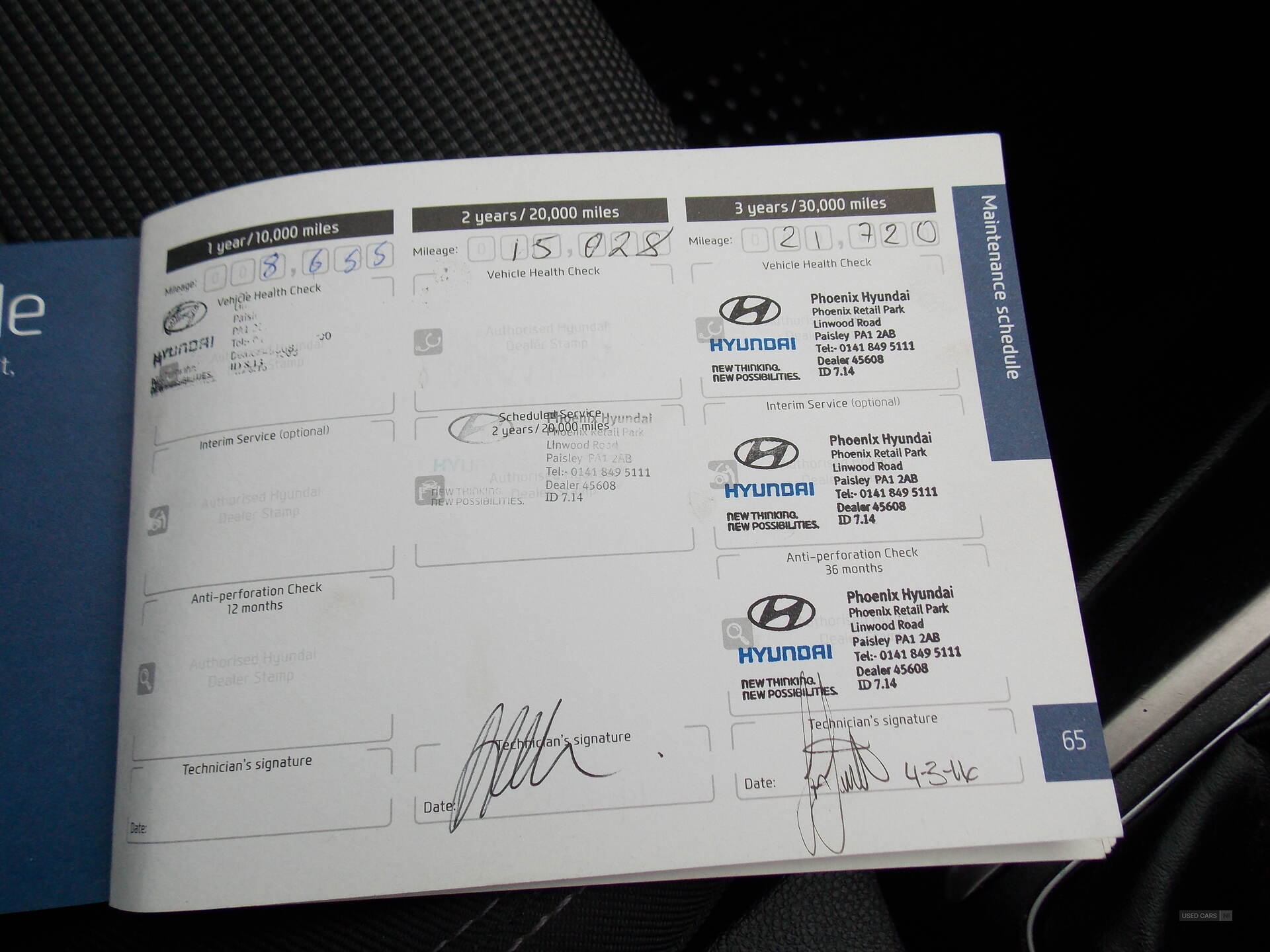 Mar 2013 Hyundai i30 1.4 Active 5dr