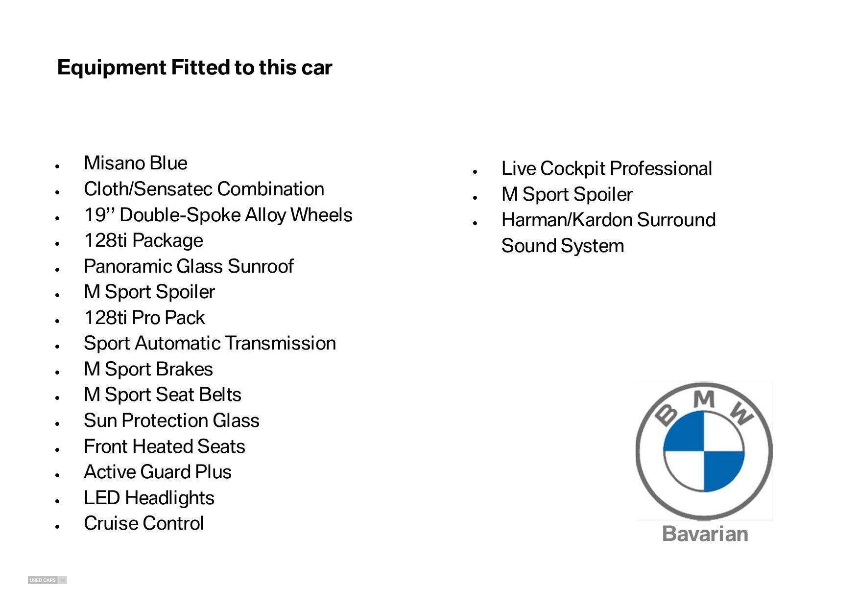 Jun 2021 BMW 1 Series 128ti 5dr Step Auto