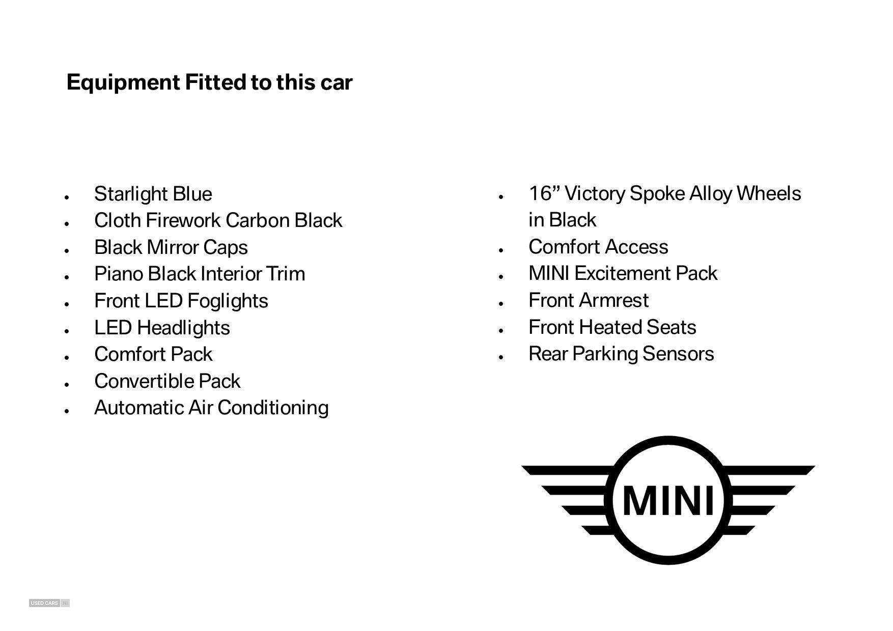 Jun 2020 MINI Convertible 1.5 Cooper Classic II 2dr