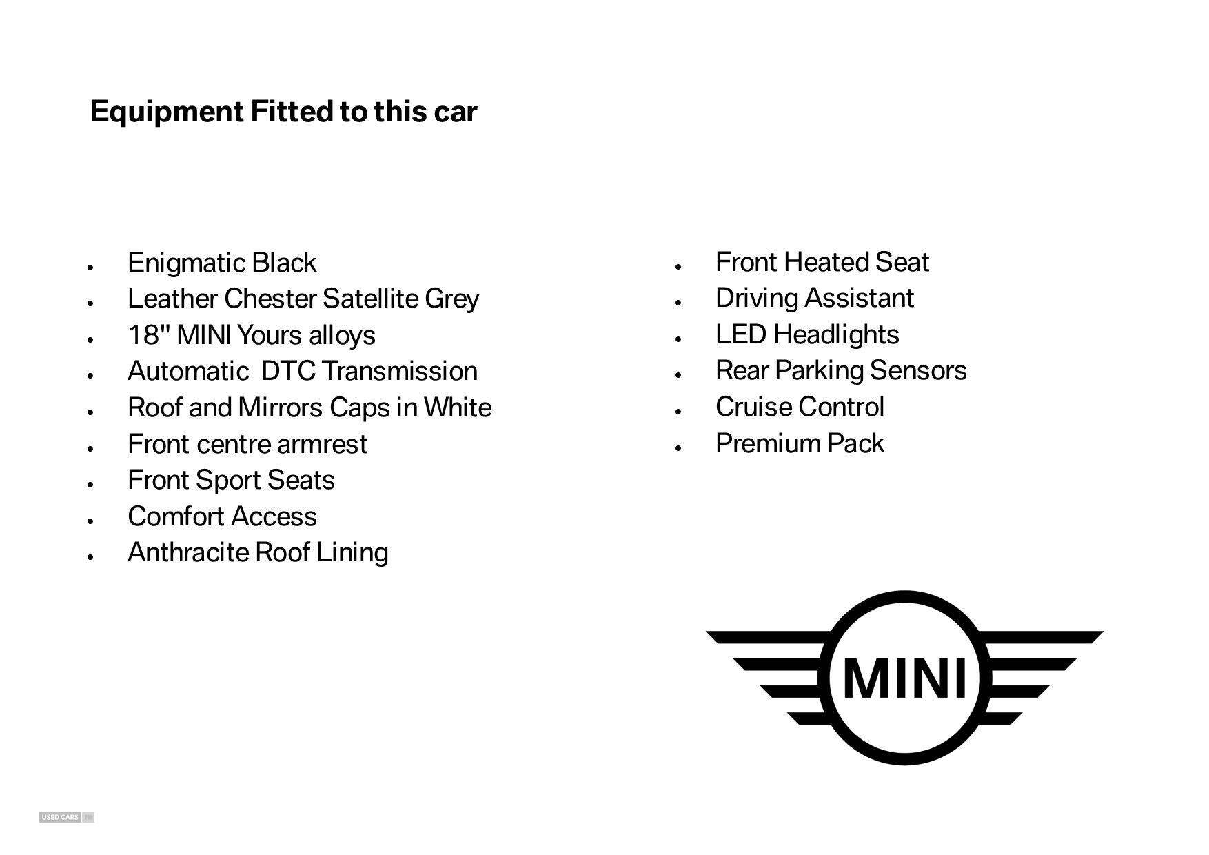 Jan 2023 MINI HATCHBACK 1.5 Cooper Exclusive 5dr Auto