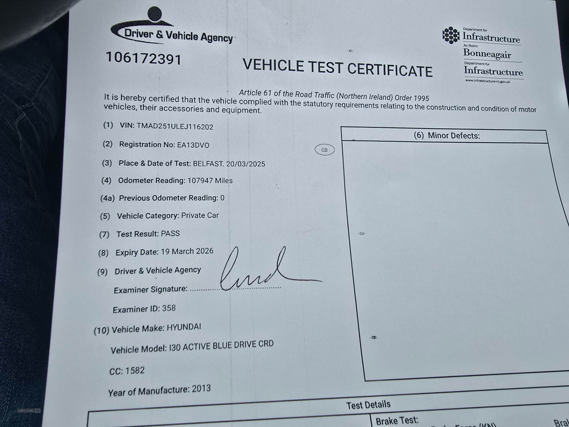 May 2013 Hyundai i30 1.6 CRDi Blue Drive Active 5dr