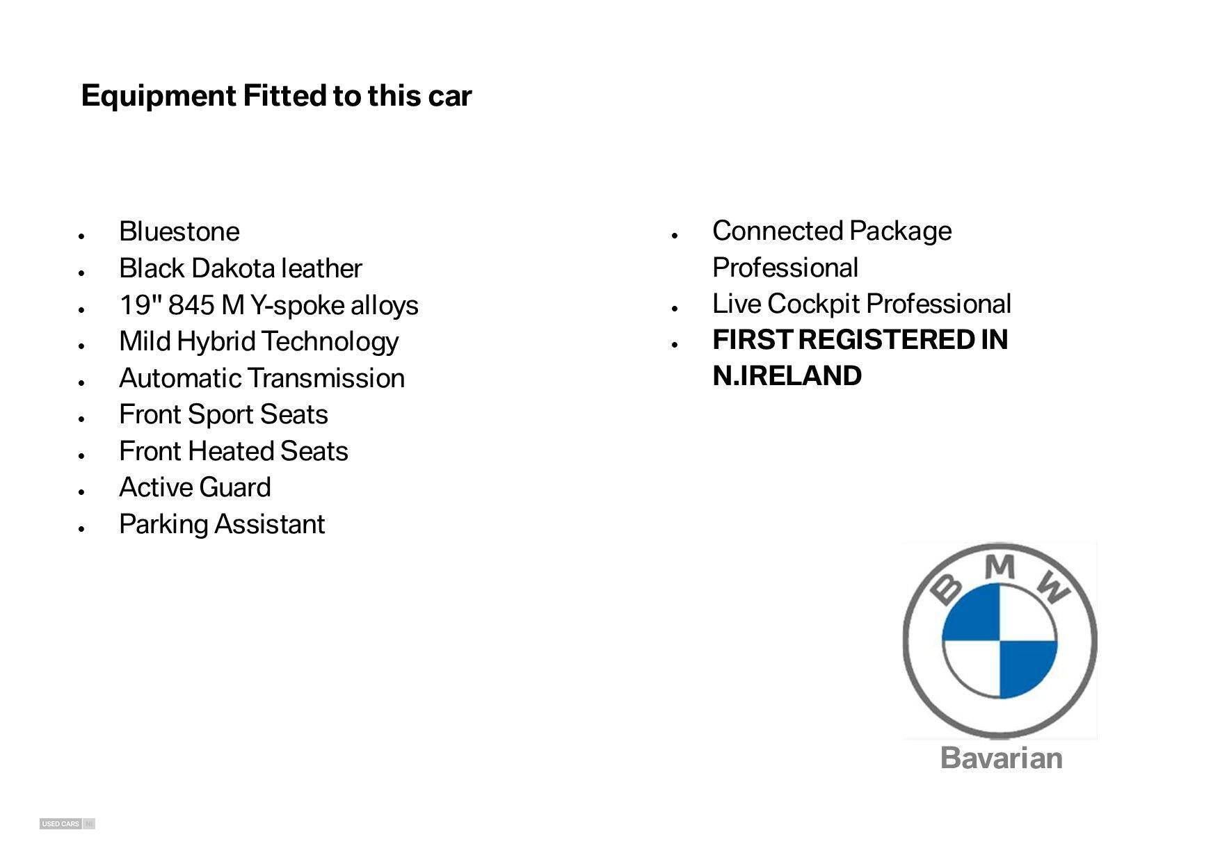 Sep 2021 BMW 5 Series 520d MHT M Sport 4dr Step Auto