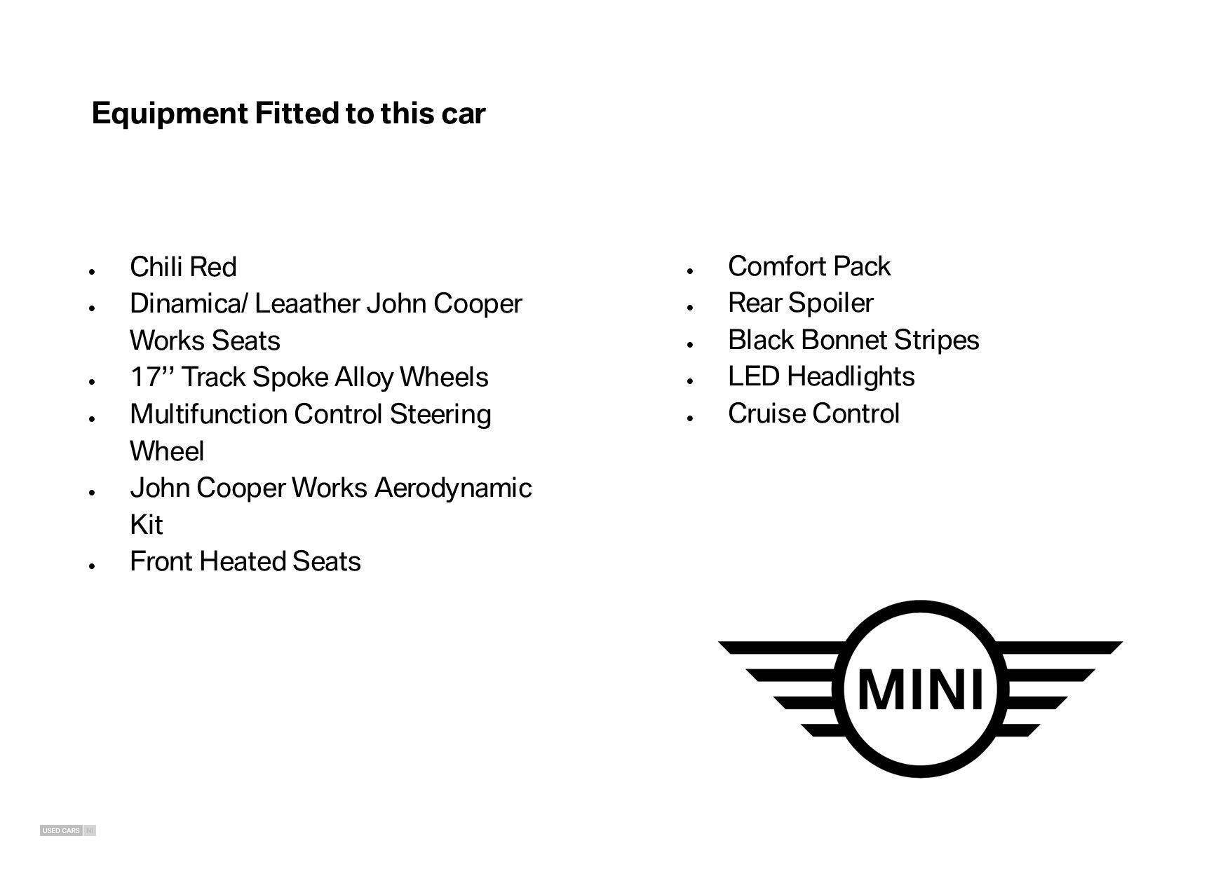 Mar 2019 MINI HATCHBACK 1.5 Cooper Sport II 3dr