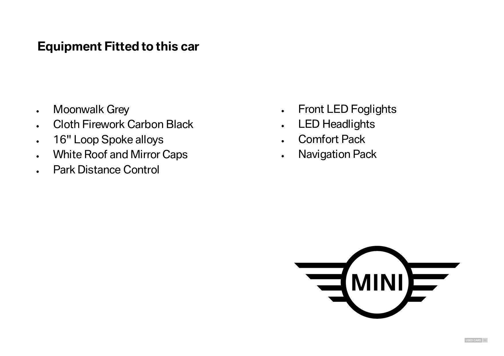 Nov 2020 MINI HATCHBACK 1.5 Cooper Classic II 5dr
