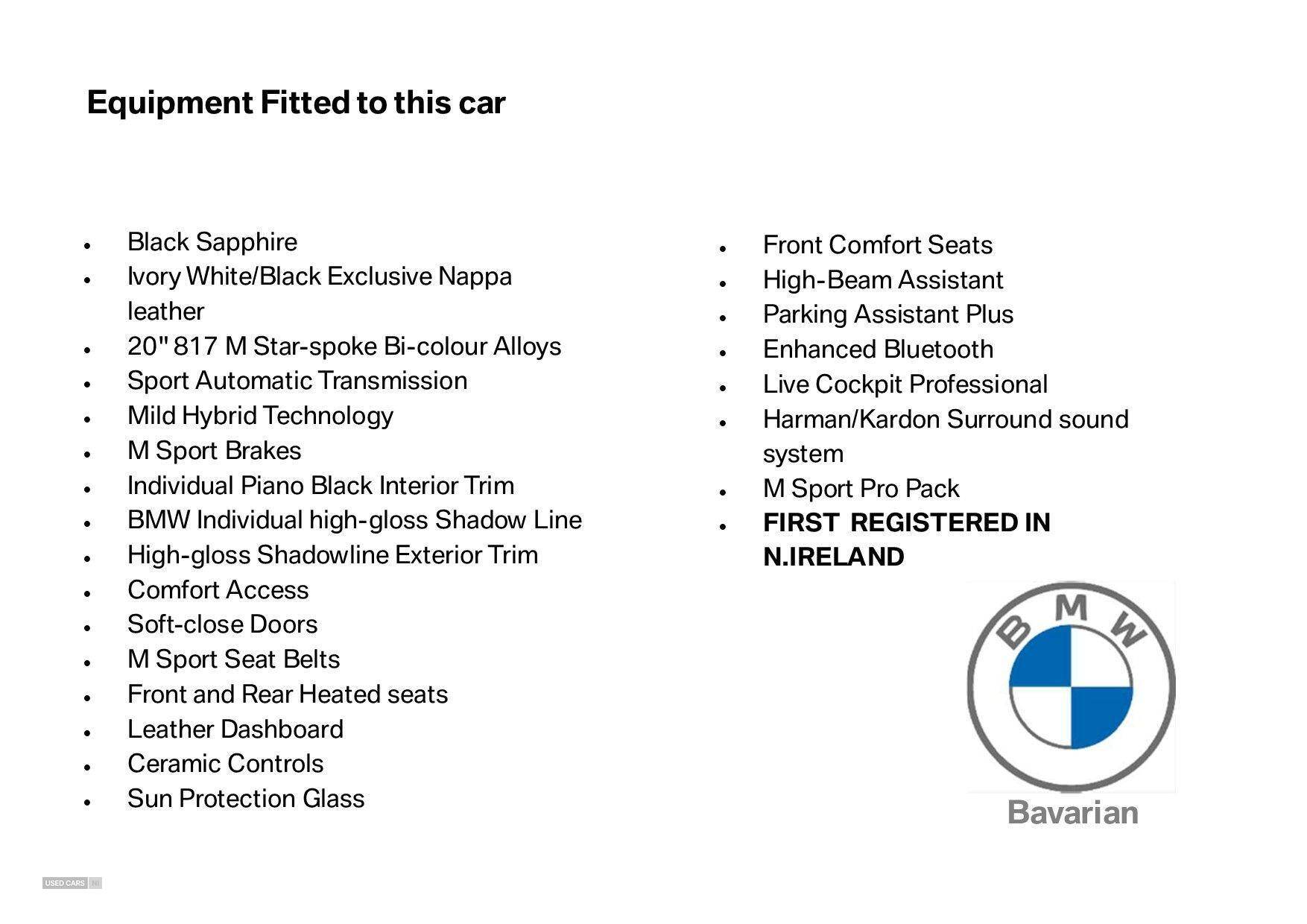 Aug 2021 BMW 7 Series 740d xDrive MHT M Sport 4dr Auto