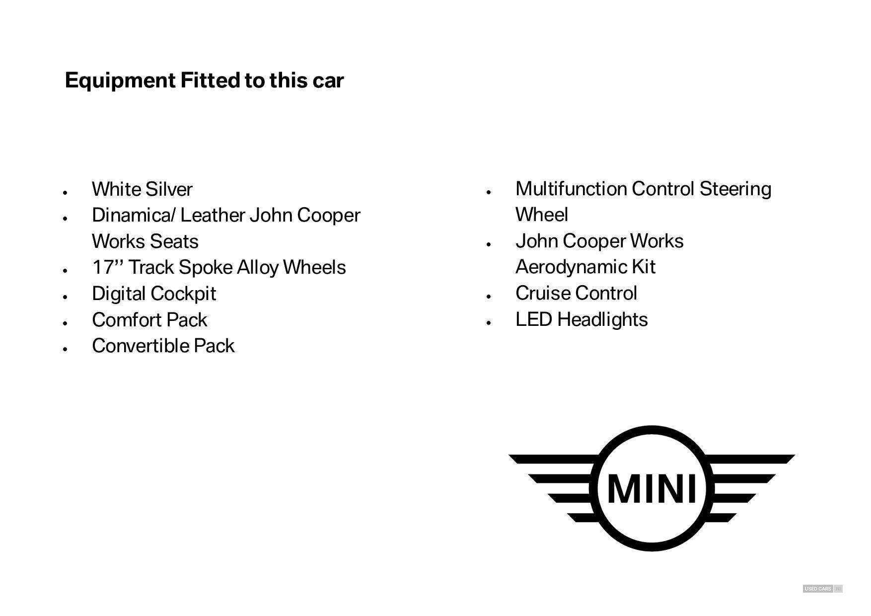 Apr 2021 MINI Convertible 1.5 Cooper Sport 2dr