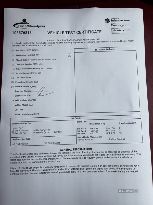 Abarth 500 CONVERTIBLE in Derry / Londonderry