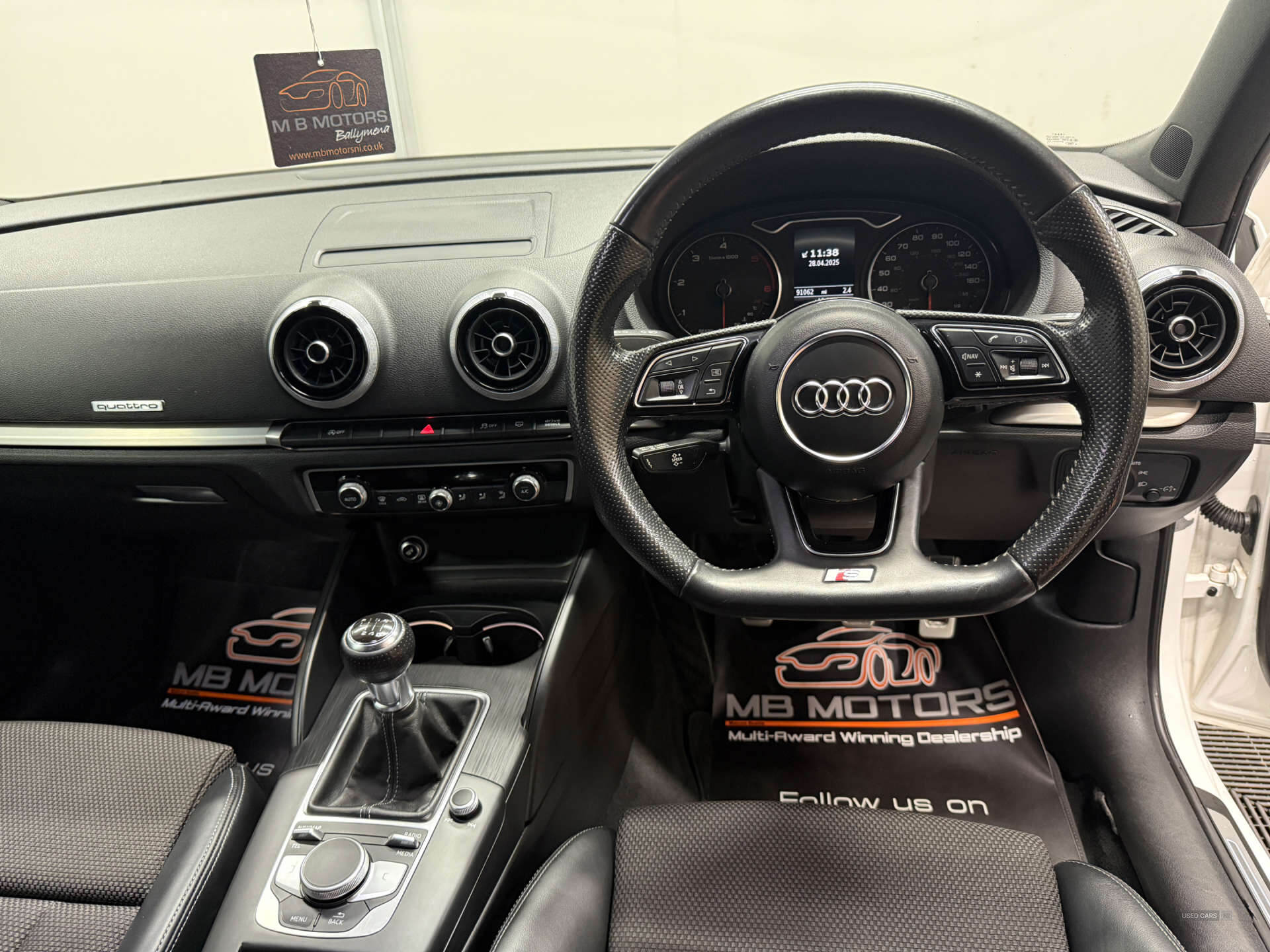 Oct 2017 Audi A3 2.0 TDI Quattro Black Edition 5dr