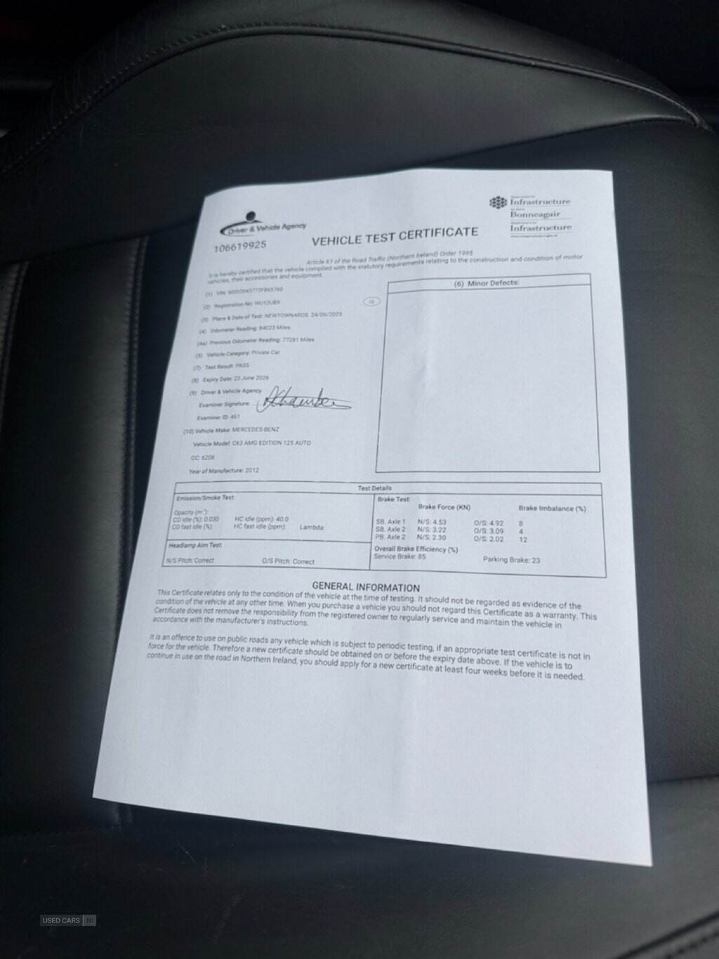 Mar 2012 Mercedes-Benz C-Class C63 Edition 125 2dr Auto