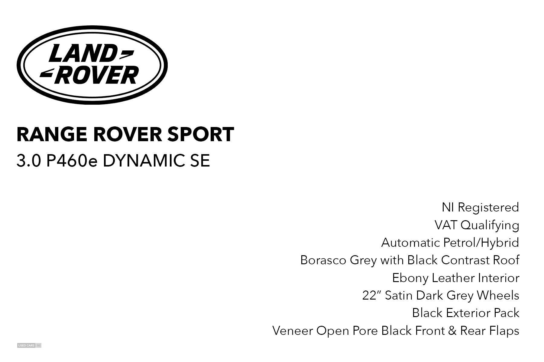 2024 Land Rover Range Rover Sport 3.0 P460E Dynamic SE