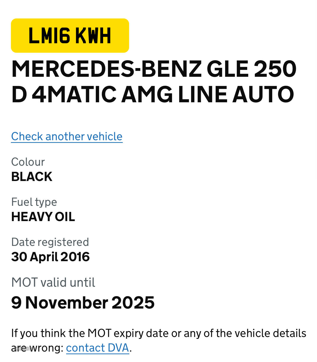 Apr 2016 Mercedes GLE-Class GLE 250d 4Matic AMG Line 5dr 9G-Tronic