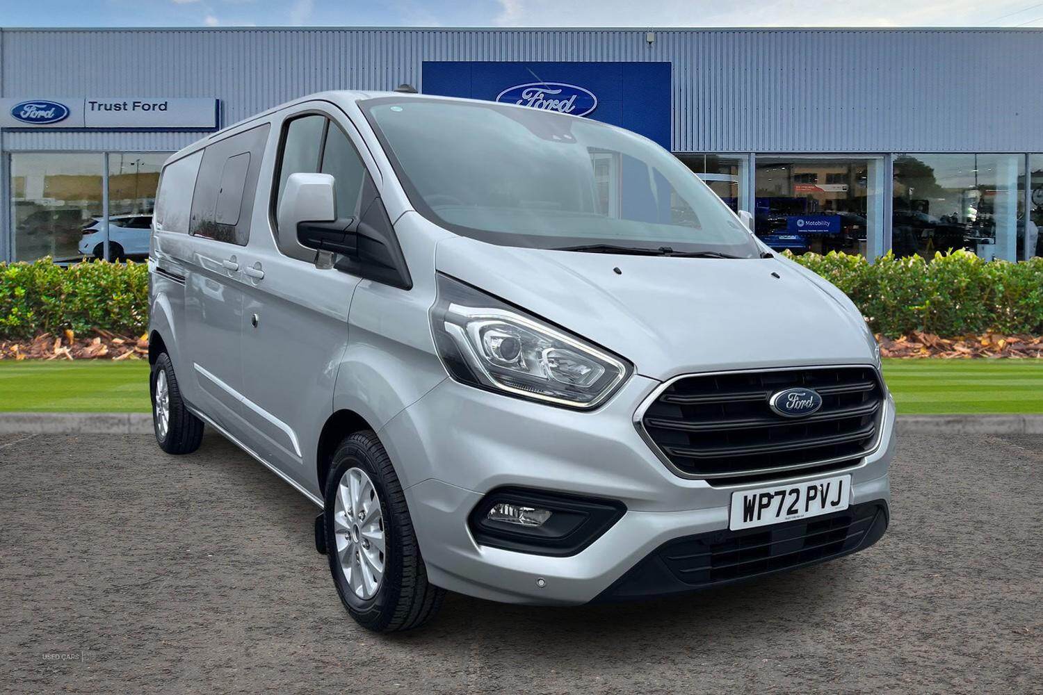 Nov 2022 Ford Transit Custom 2.0 EcoBlue 170ps Low Roof D/Cab Limited Van Auto