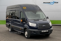 Ford Transit 2.2 TDCi 460 HDT Trend Minibus Manual L4 H3 (18 seats) in BLUE WITH 60K + Years PSV in Armagh