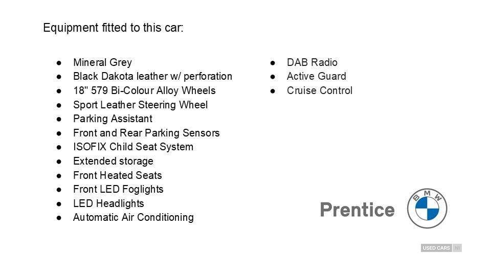Aug 2019 BMW X1 sDrive 18d xLine 5dr Step Auto