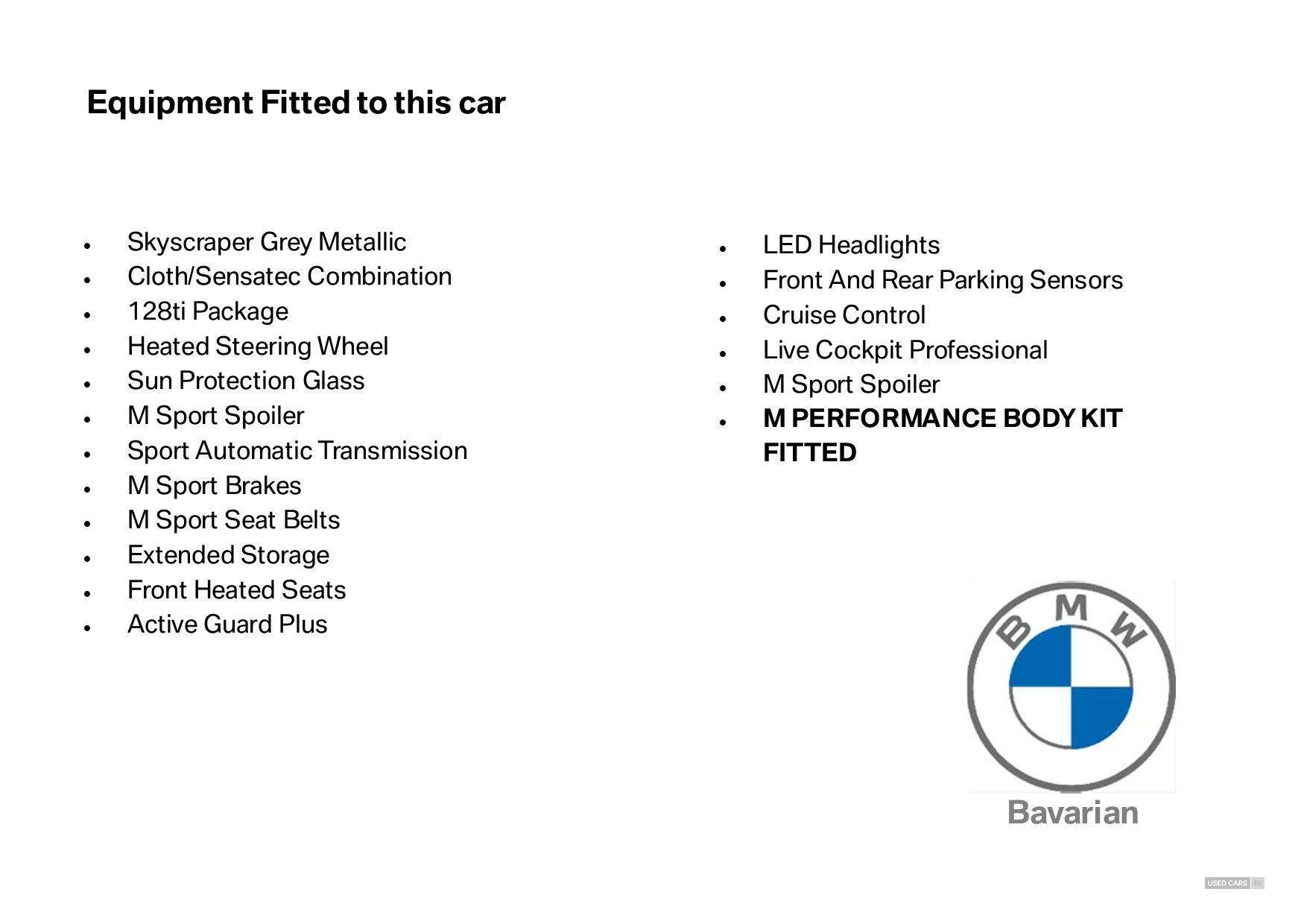 Jan 2024 BMW 1 Series 128ti 5dr Step Auto [Live Cockpit Professional]