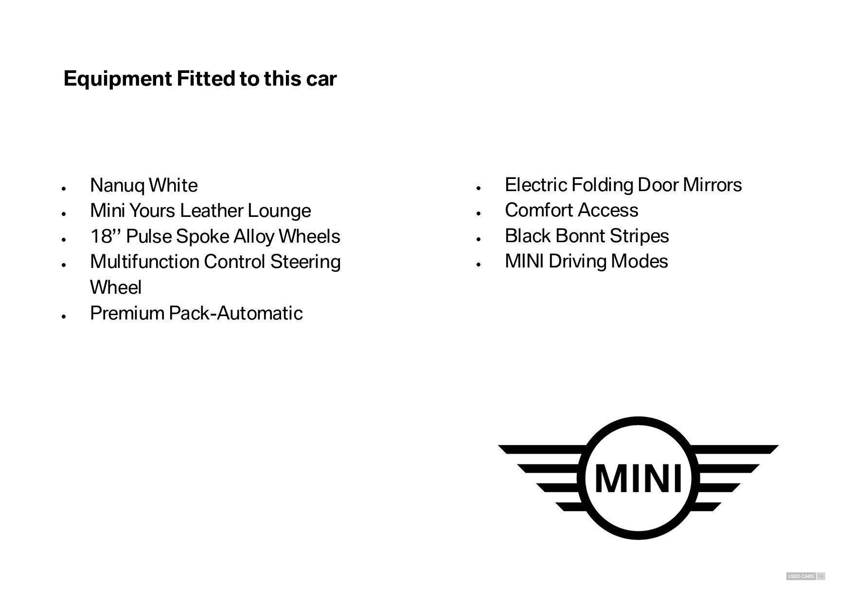 Mar 2023 MINI HATCHBACK 2.0 Cooper S Exclusive 5dr Auto