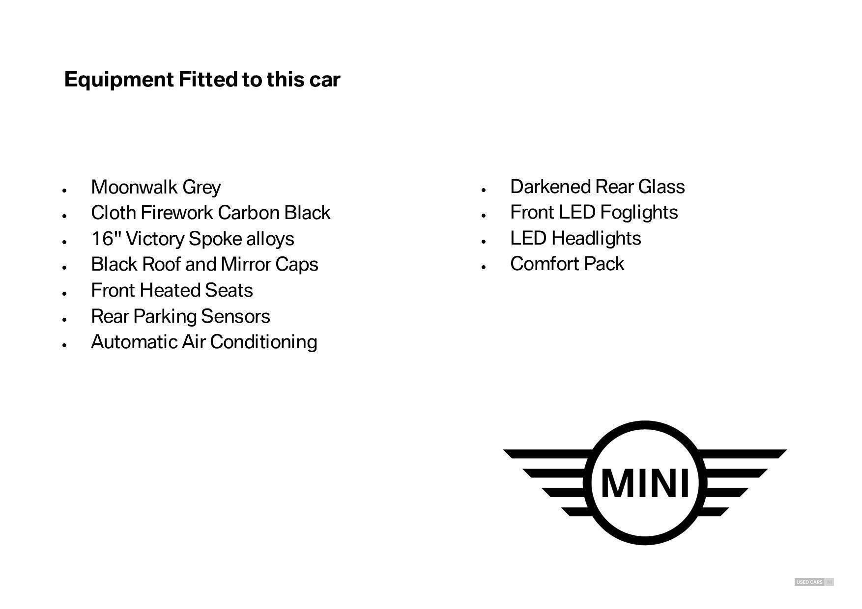 Oct 2020 MINI HATCHBACK 1.5 Cooper Classic II 3dr