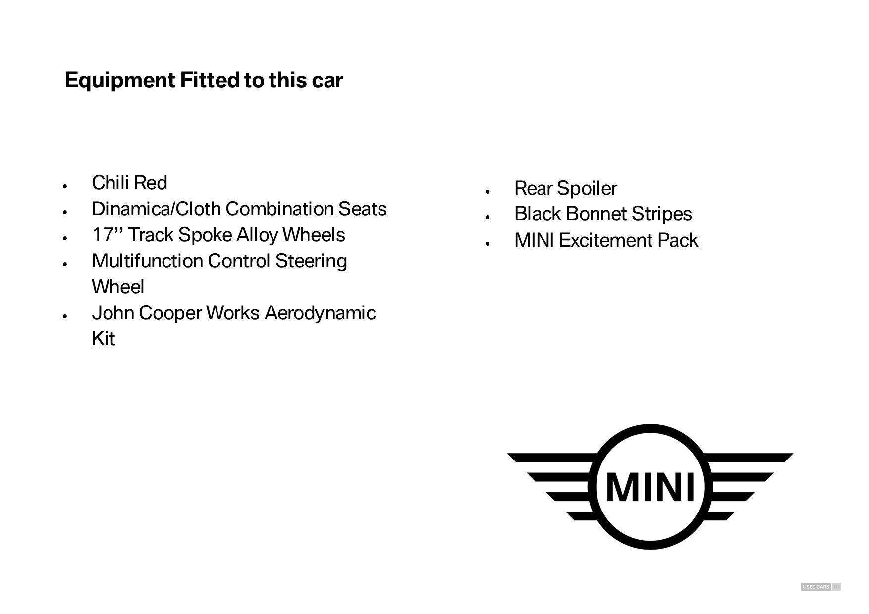 Oct 2018 MINI HATCHBACK 1.5 Cooper II 3dr