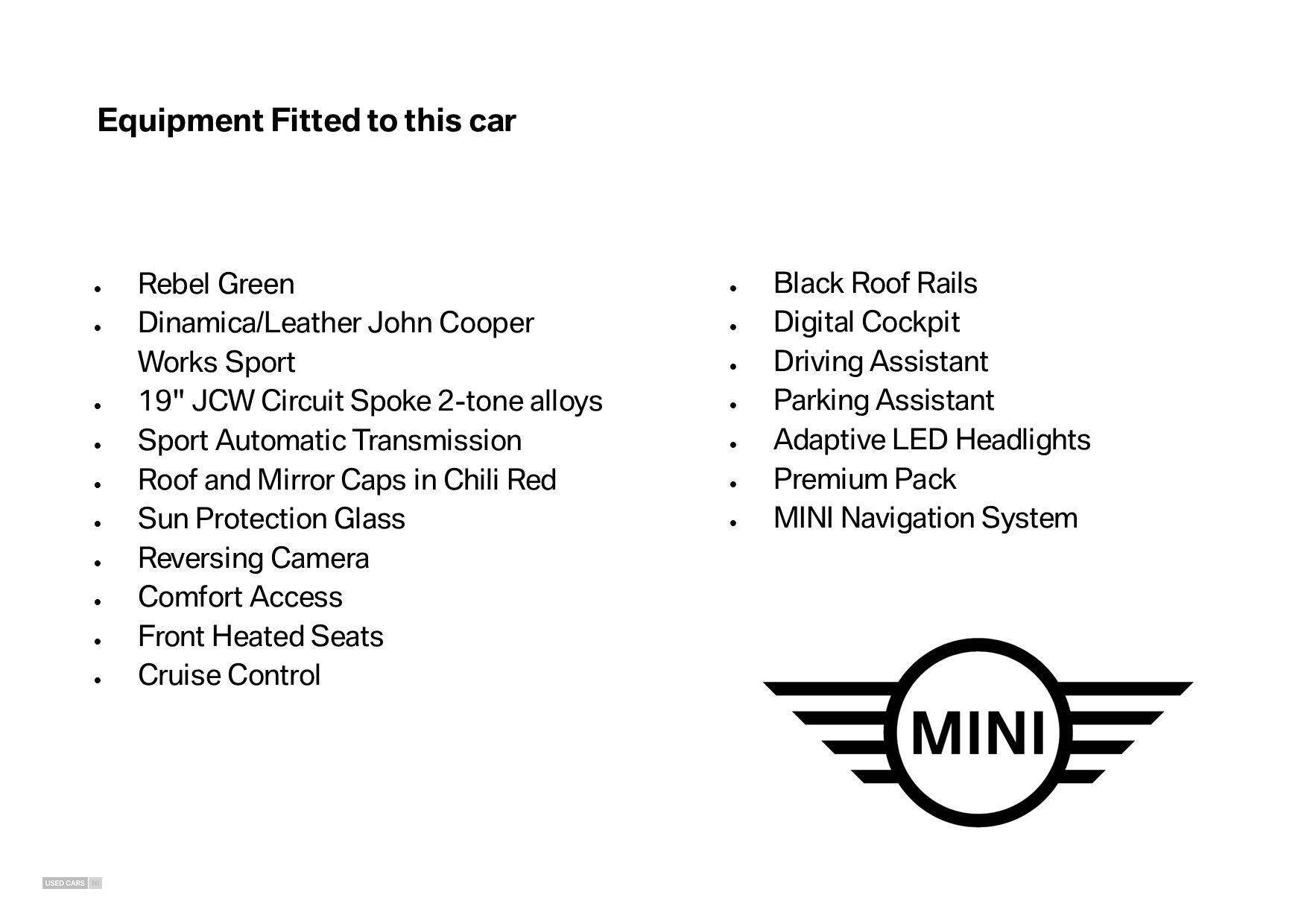May 2023 MINI Countryman 2.0 John Cooper Works ALL4 5dr Auto