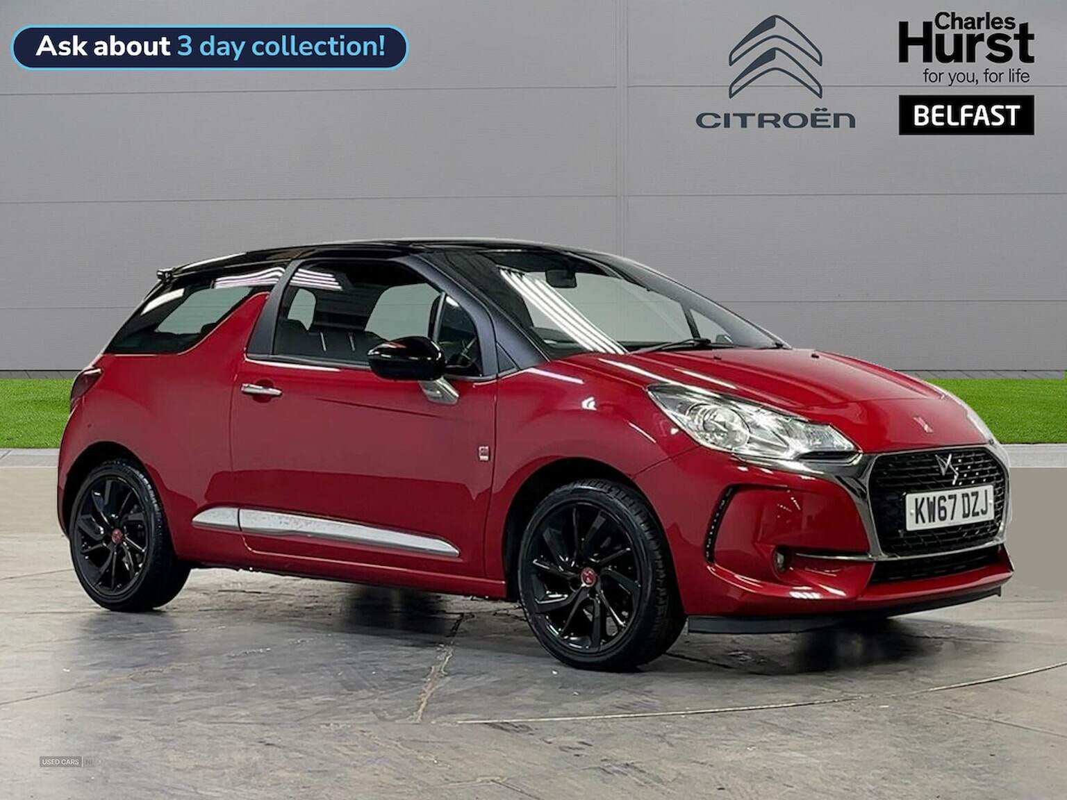 Nov 2017 DS DS3 1.2 Puretech 130 Performance Line 3Dr