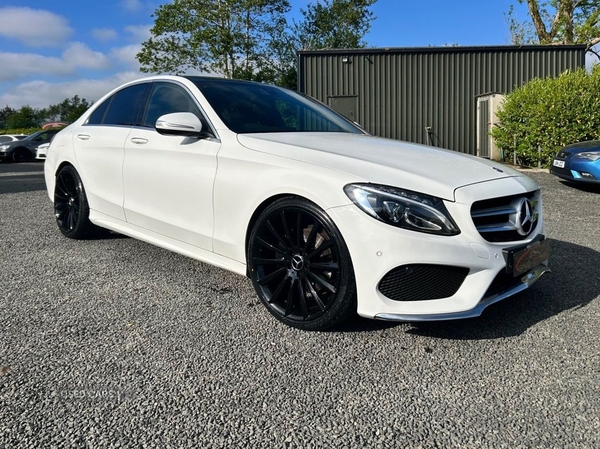 Mercedes-Benz C-Class 2.1 C220 BlueTEC AMG Line (Premium) Saloon 4dr Diesel G-Tronic+ Euro 6 (s/s) (170 ps) in Antrim