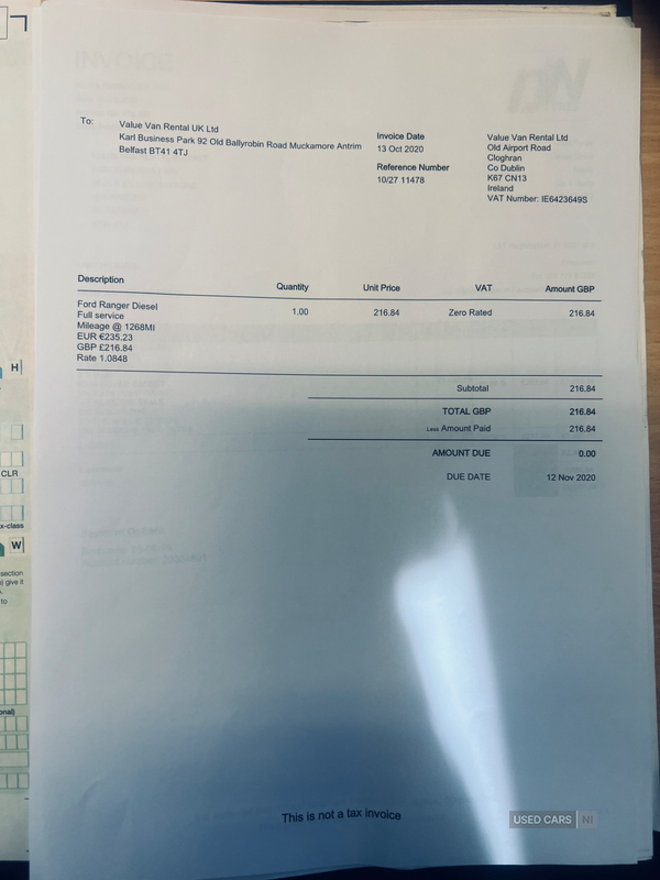 Ford Ranger DIESEL in Down