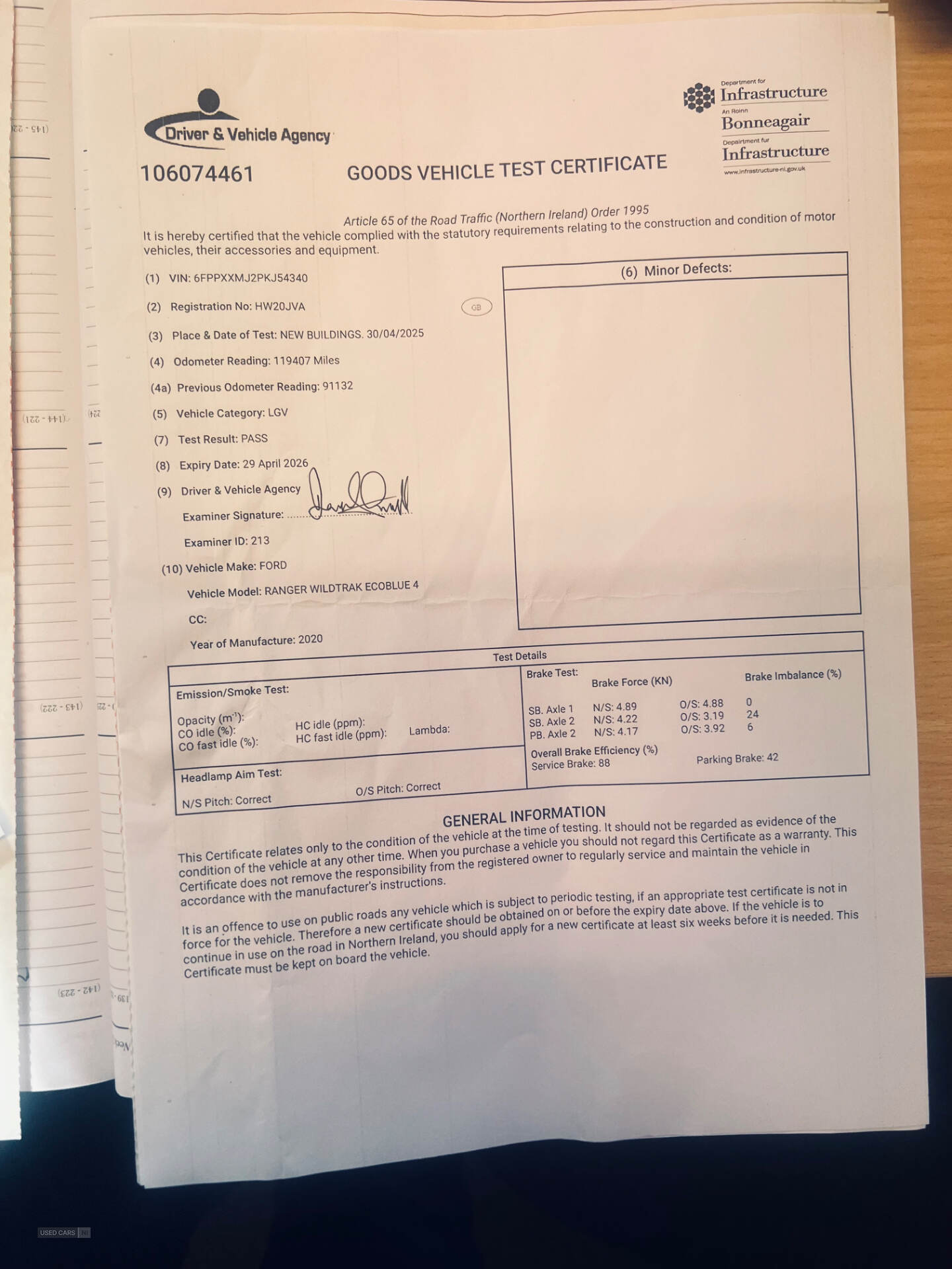 Ford Ranger DIESEL in Down