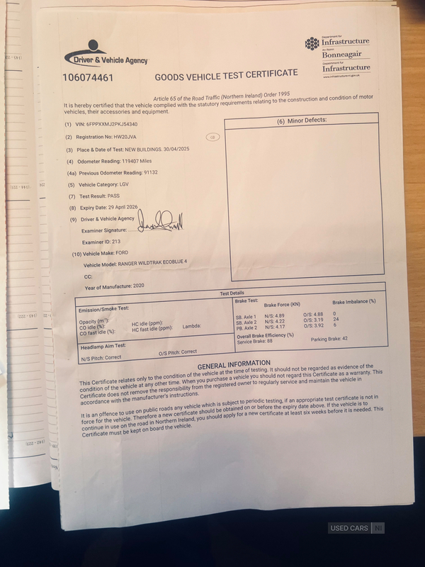 Ford Ranger DIESEL in Down
