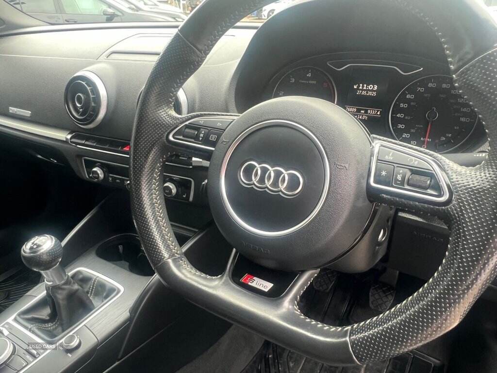  2016 Audi A3 Cabriolet 2.0 TDI S line Convertible 2dr Diesel Manual Euro 6 (s/s) (Nav) (150 ps)