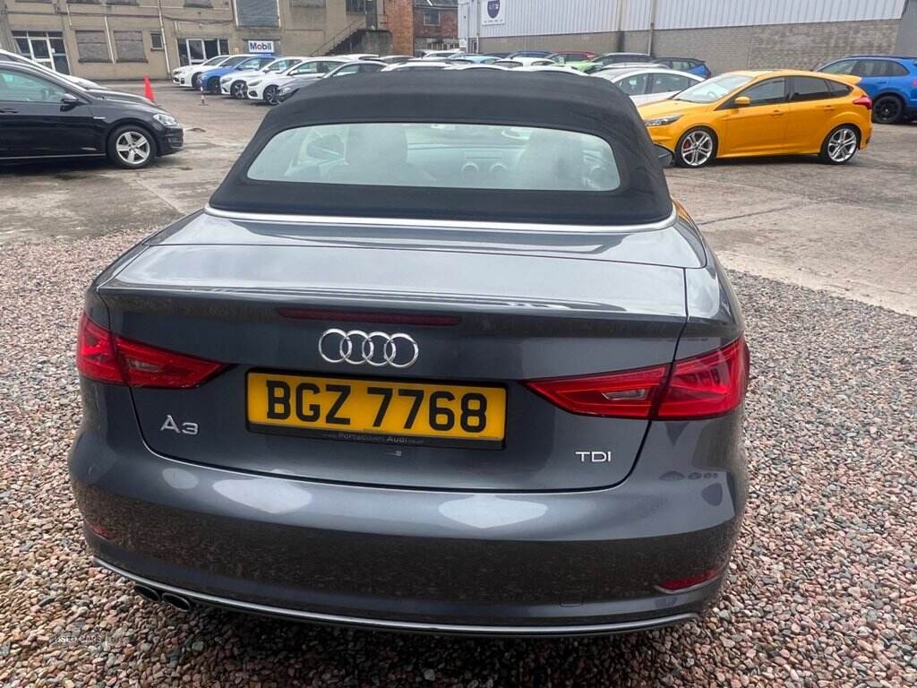  2016 Audi A3 Cabriolet 2.0 TDI S line Convertible 2dr Diesel Manual Euro 6 (s/s) (Nav) (150 ps)