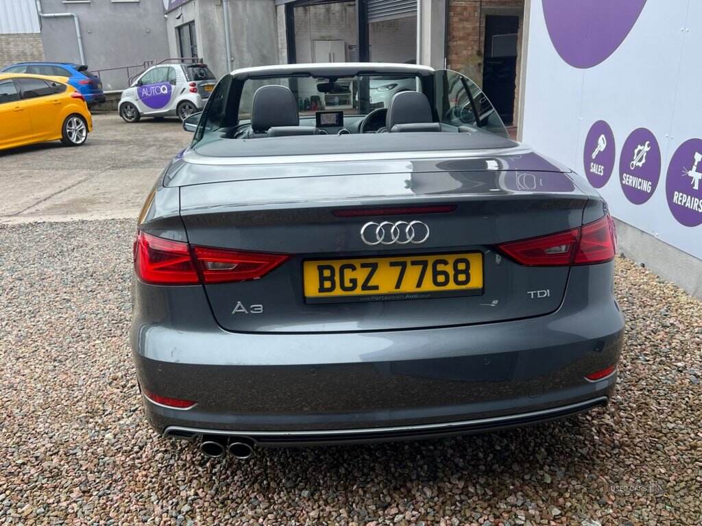  2016 Audi A3 Cabriolet 2.0 TDI S line Convertible 2dr Diesel Manual Euro 6 (s/s) (Nav) (150 ps)