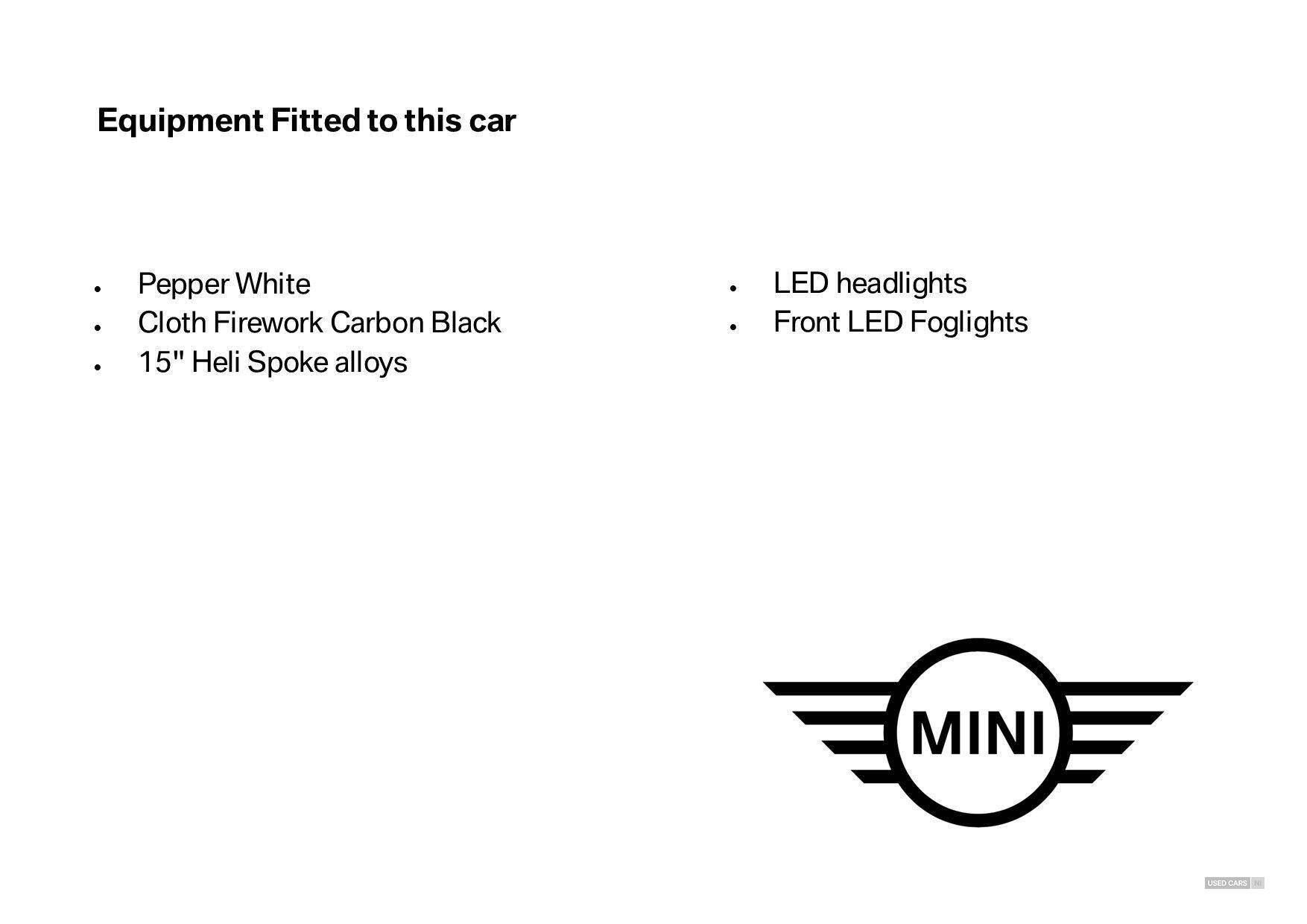 Dec 2019 MINI HATCHBACK 1.5 Cooper Classic II 5dr