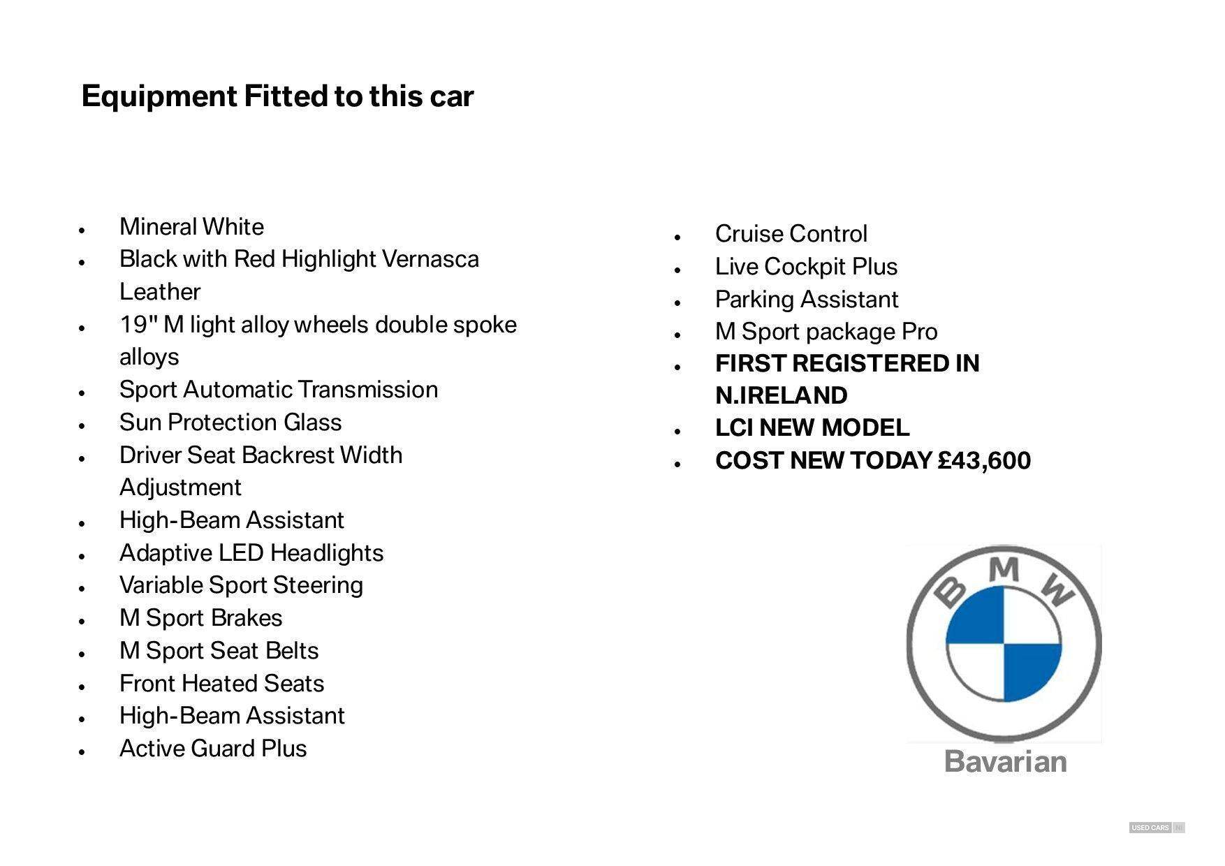 Jan 2025 BMW 2 Series 220i M Sport 2dr Step Auto