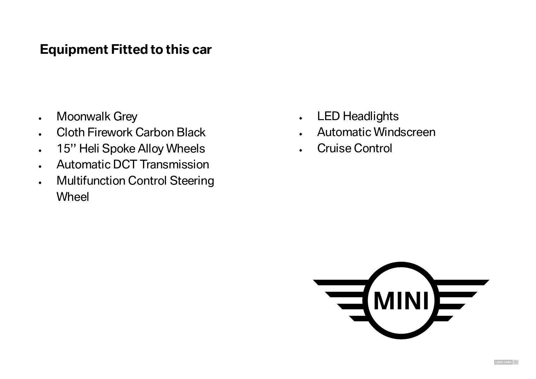 Jul 2022 MINI HATCHBACK 1.5 Cooper Classic 5dr Auto [Comfort/Nav Pack]