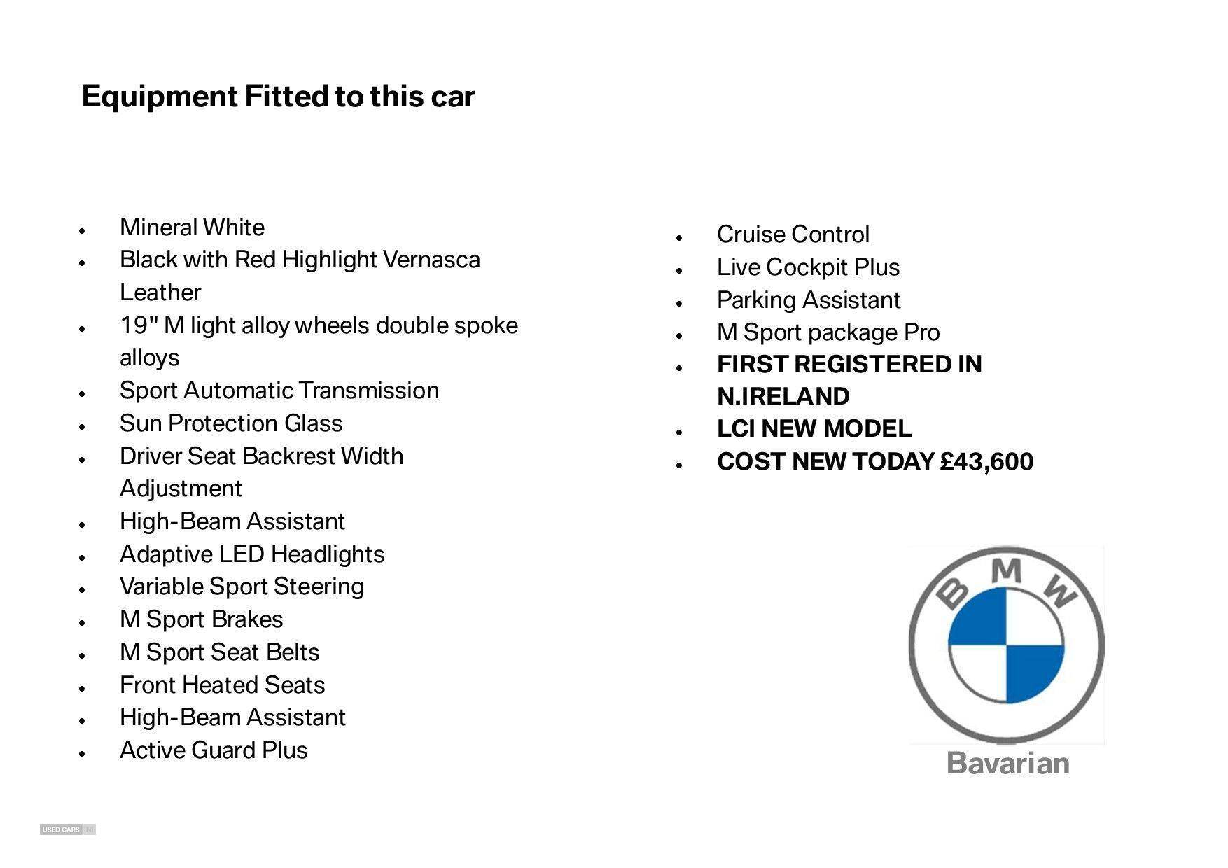 Jan 2025 BMW 2 Series 220i M Sport 2dr Step Auto