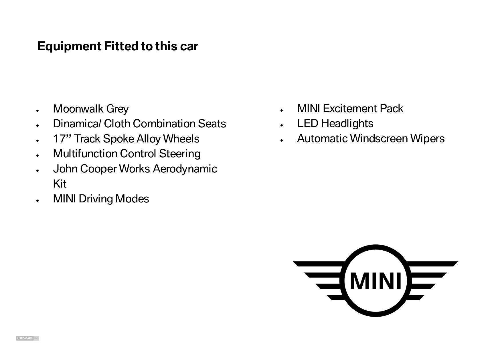 Oct 2020 MINI HATCHBACK 1.5 Cooper Sport II 5dr
