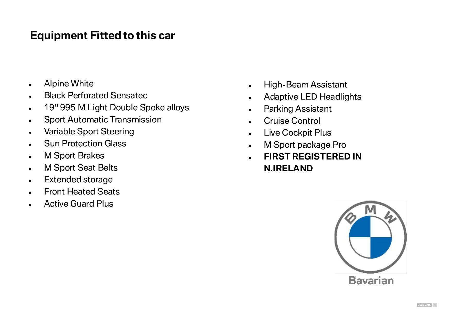 Jan 2025 BMW 3 Series 320i M Sport 5dr Step Auto