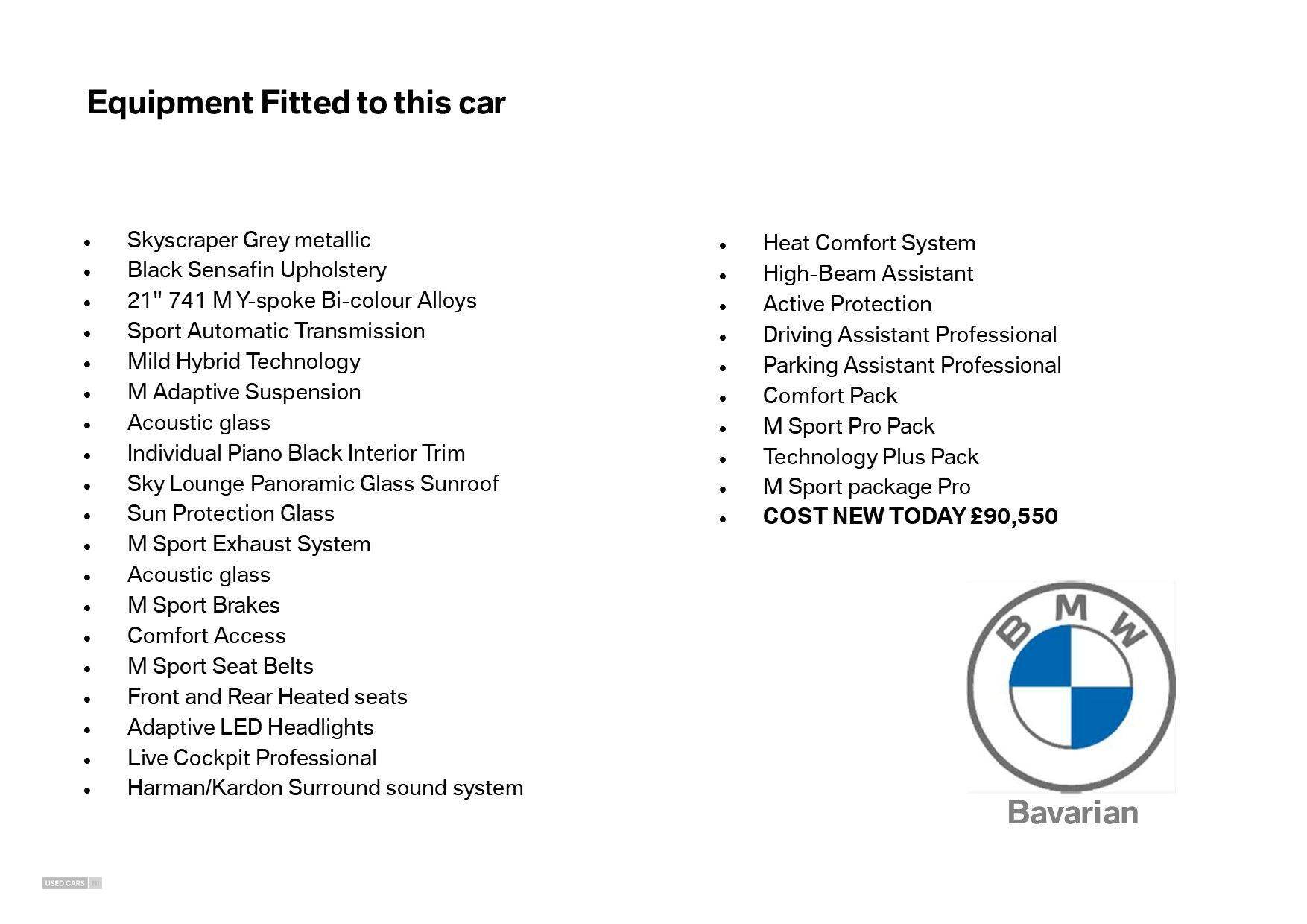 Jan 2025 BMW X5 xDrive40d MHT M Sport 5dr Auto