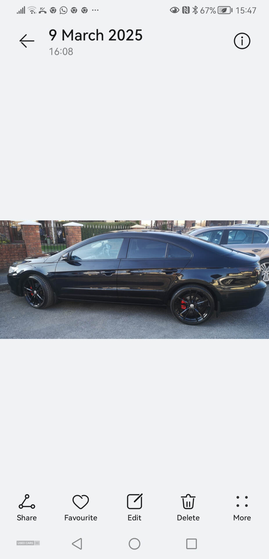 Aug 2014 Volkswagen CC 2.0 TDI BlueMotion Tech 4dr DSG