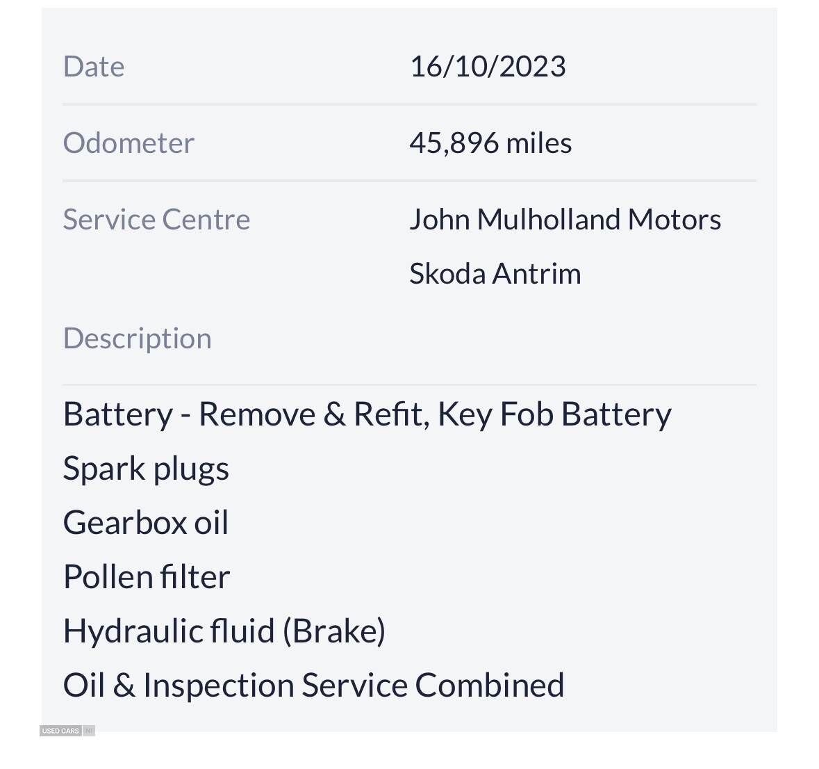 Skoda Superb HATCHBACK in Derry / Londonderry