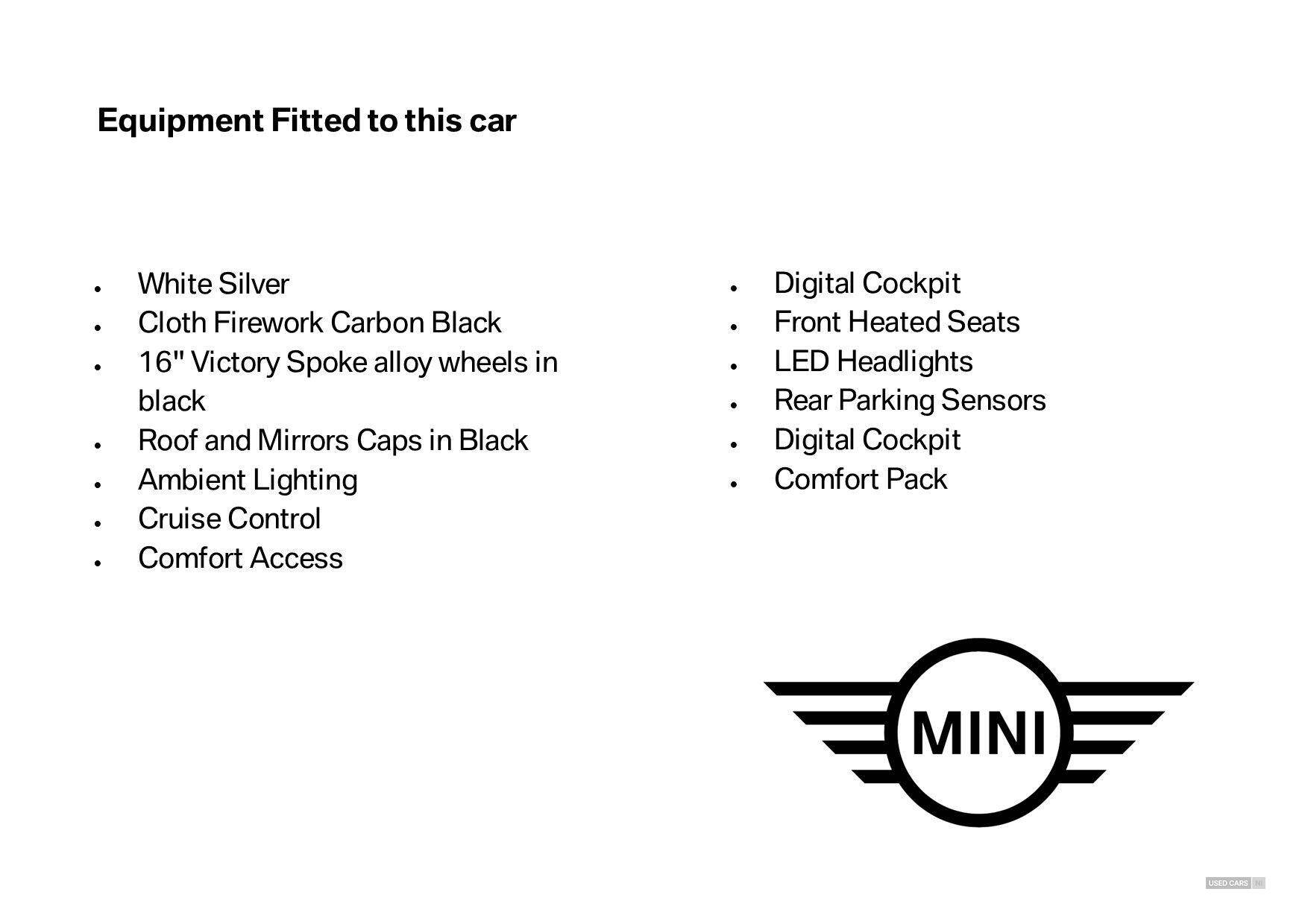 Feb 2022 MINI HATCHBACK 1.5 Cooper Classic 3dr