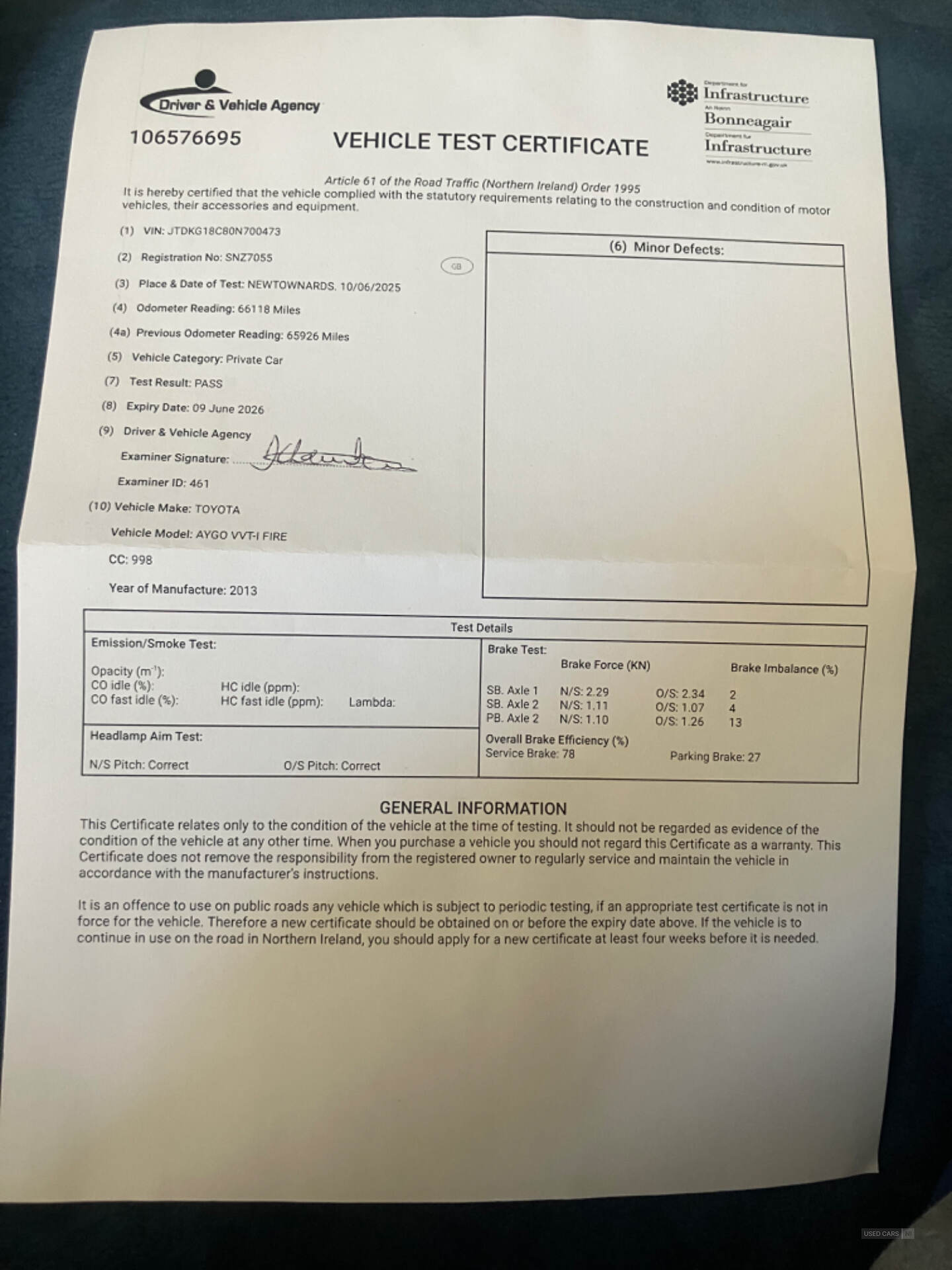 May 2013 Toyota Aygo 1.0 VVT-i Fire 5dr